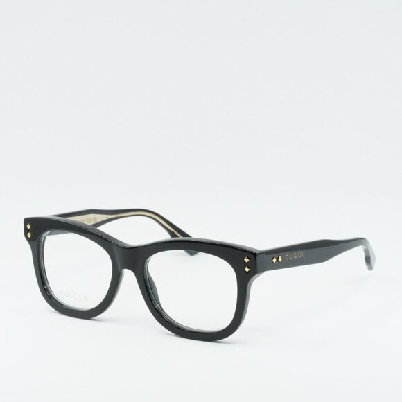 🕶️ New Gucci GG1086O 005 Eyeglasses - Black Frame - Picture 1 of 9